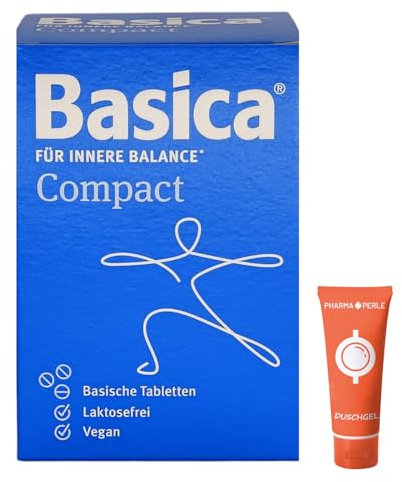 Basica Compact 360 Tabletten für innere Balance I für zu Hause und unterwegs I Stoffwechsel I Nahrungsergänzung I Spar-Set plus Pharma Perle give-away (Basica Tabletten 1 x 360 Stück)