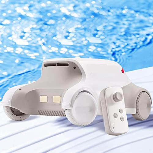 LYFDPN Limpiador automático inalámbrico para Piscinas, Aspirador automático para Piscinas sobre el Suelo y Piscinas enterradas, succión Ng, Motores duales