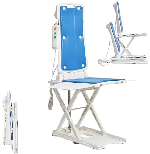 Portable Floor & Bath Lift,Bathtub Lifts,Electric Chair Lift,Foldable,136 Kg Capacity,Help You Stand Up Again,Makes Bathing Easier for Elderly, Disabled,Accessibility Aid 14.8V 2.2AH