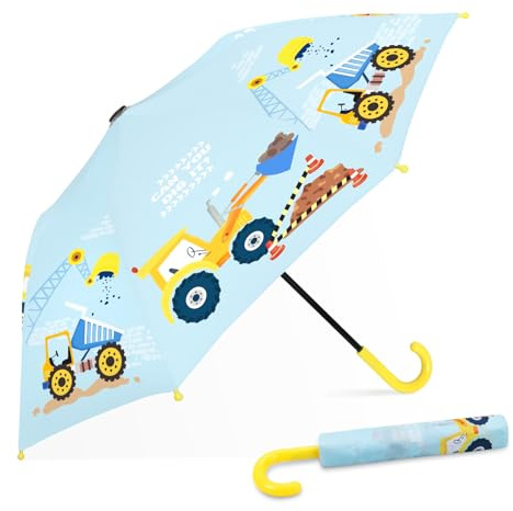 alldomess Kids Manual Fold Stick Umbrella for Boys Girls School Outdoor