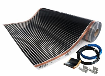 Film chauffant infrarouge CALORIQUE NEO - Chauffage au sol électrique 150 W/m², 100 cm de largeur, - Surface 8,0 m² - Solution efficace pour la rénovation des bâtiments neufs et anciens bâtiments