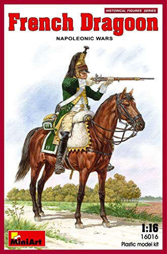 MiniArt 1:16 Scale French Dragoon Napoleonic Wars Plastic Model Kit, 17.8 x 4.8 x 17.3 centimetres, Erdton