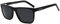 Polarisierte Sonnenbrille für Männer Unisex großer Rahmen UV400 Schutz Quadratische Sonnenbrille
