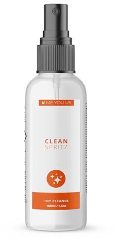 Me You Us Spritz Toy Cleaner 100ml – Antibacterial Sex Toy Cleaning Spray – Hygienic Antibacterial Formula – Safe for Silicone Glass Metal – Quick Easy Spray Pump Bottle - Packaging May Vary