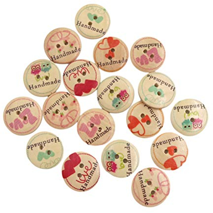 50stücke Holzknöpfe Handmade Für Nähen Und Basteln Runde Form Für Kleidung Taschen Und Diy Projekte