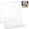Relaxdays Cavalletto per Libri, Supporto in Acrilico, Libri da Cucina, A4, Stabile, Leggero, 24x20x20 cm, Trasparente