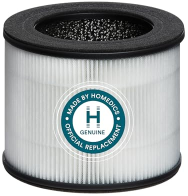 HoMedics TotalClean Replacement 360° HEPA-Type Filter with Activated Carbon, Air Cleaner for Home, Office, Allergens, AP-T10-BK and AP-T10-WT Air Purifier