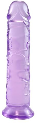 Godemichet Réaliste avec Ventouse Forte, 19 CM Souple Godemiché Sex Toys Réplique du pour Femme Anale et Clitoris Stimulation Gode Penis