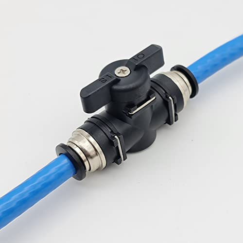 IGAD 8mm Push-in Tap for Water-Fed Brush Hose – In-Line On/Off Valve for Water-Fed Pole Systems
