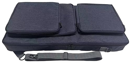 Hzycwgone Portátil Controladores de DJ Estuche de Viaje Bolsa de Hombro Mochila Fundas para Pioneer DJ DDJ-FLX6/DDJ SX SX2 SX3, Auriculares,Tableta,Cable,Cargador,Accesorios (Gris Azulado)