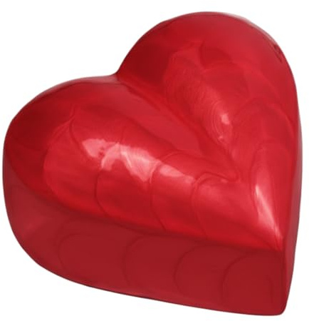 Royal Rapture Urne funéraire funéraire funéraire en Forme de cœur en Alliage (Rouge, 7,6 cm) RHM01-09