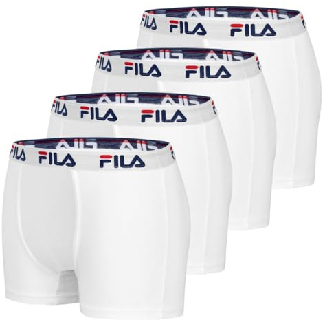 FILA mäns Fi/1bcx4/Fu5016 retroshorts, Wh, M (4-pack), Wh., M