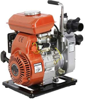 DAEWOO Motobomba Autoaspirante SR40 - Motor 4 Tiempos, 2,5 HP, 11.000 L/h, Aspiración 7 m, Chasis Reforzado, Alerta de Aceite, 3.600RPM 443009
