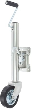 YIEMJS Rueda de apoyo para cargas pesadas de hasta 540 kg, soporte para remolque con altura de elevación de 58 – 84 cm, carga de apoyo con soporte, para coches y remolques con manivela