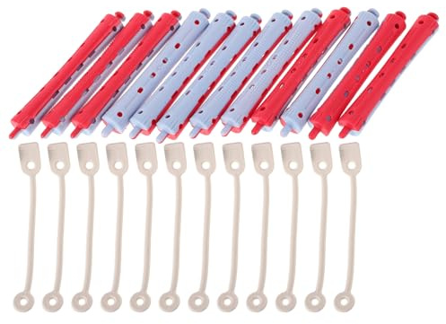 JECOMPRIS Bigoudis Permanents Design Polyvalent et Boucles Solide en Plastique Antidérapants Kit de 12 pour Cheveux Bouclés Coiffure Salon et Usage à Domicile