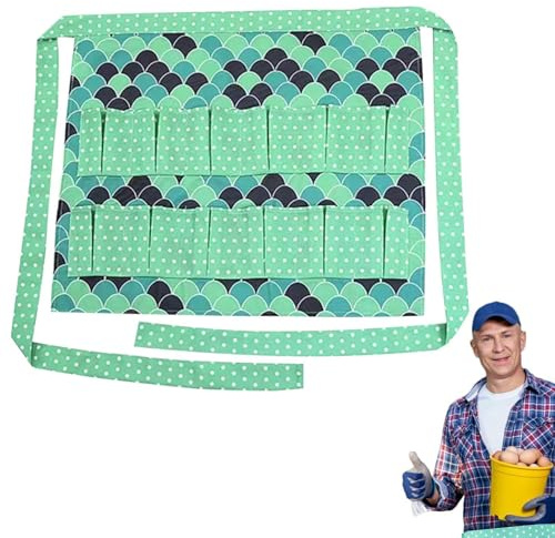 Grembiule per uova di raccolta, con tasche multiple, pratico porta frutta, custodia creativa per raccogliere verdure, facile da indossare, grembiule per , ristorante, casa, cucina, fattoria