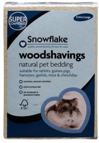 Snowflake Woodshavings Litière en copeaux de Bois