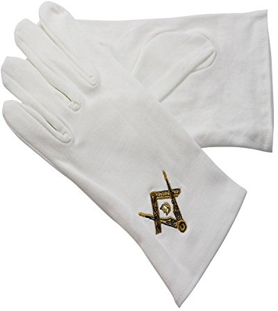 Gant Coton Blanc épais francs macons Special Grade de Compagnon (9)