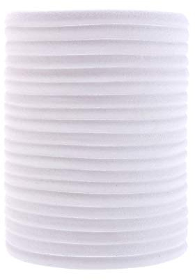 inSowni 50 Pack Super Soft Stretchy DIY Solid Nylon Headbands Baby Hair Bands One Size Fits All (White)