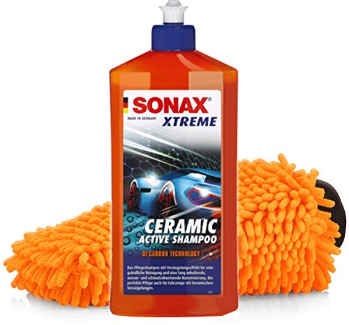 detailmate Sonax Xtreme Kit de lavage céramique Sonax Xtreme avec shampoing actif céramique 500 ml + gant de lavage en microfibre detailmate