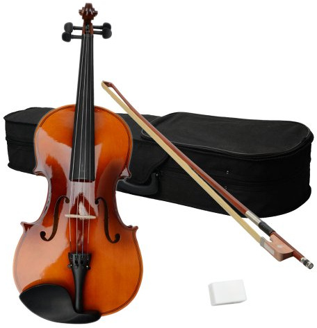 16 Inches Acoustic Viola with Case Bow Rosin, Musical Instrument Viola Set for Adults,Beginners Students (Brown)