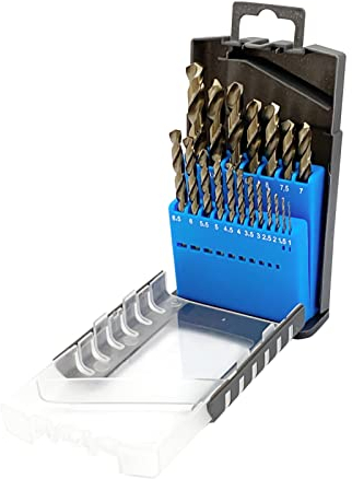 NORTOOLS Drill Bit Sets M35 Cobalt 5% DIN338 Hss-G Metal Drill Set for Stainless Steel 19 PCS