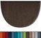 Erwin Müller Fußmatte Mainz, Schmutzfangmatte, Sauberlaufmatte Uni braun Größe 60x85 cm halbrund - rutschfest, pflegeleicht, für Fußbodenheizung geeignet (weitere Farben, Größen)