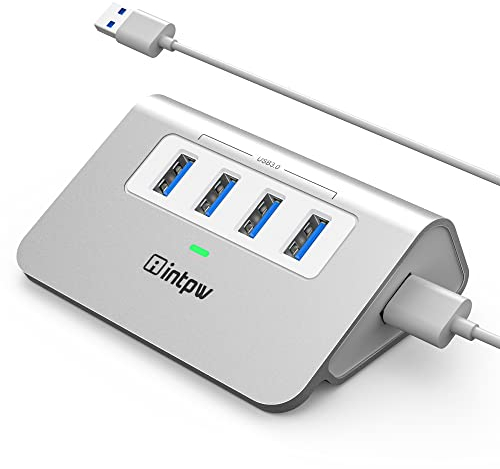 USB Hub, 4 Ports USB 3.0 Hub Multi Port Expander Dongle USB Extension Multiport Adapter with 1 m Cable Splitter for Laptop, PC, Xbox, Flash Drive, Printer, Camera, Keyborad