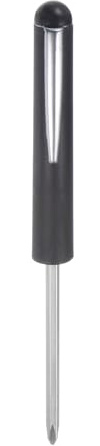 QUARKZMAN Destornillador de Bolsillo No Magnético, Phillips de 4 mm, Ranura de 3 mm, Mini Destornillador Portátil con Clip para Mecánicos, Electricistas, Técnicos, Negro