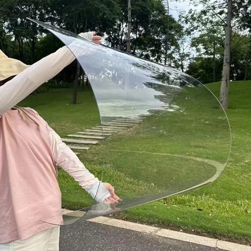 NIANXINN Feuilles de Toit Transparent,Plaque Polycarbonate pour Serre,Feuille de Plastique Acrylique,Imperméable,Panneau Remplacement de Cadre Froid Abri Voiture,1,2mm Épais (60cm x 12m)