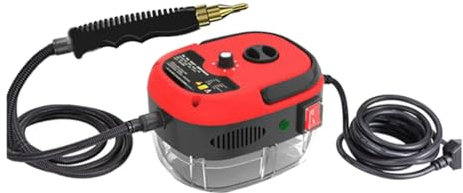 Yuattory Pulitore a Vapore Sterilizzazione ad Alta Temperatura Aria Condizionata Cappa da Cucina Pulitore a Vapore per la Casa/Auto 220 V Spina Europea Rosso