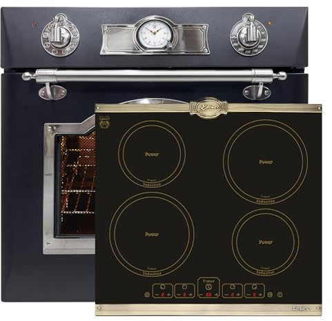 Backofen Set Kaiser Empire EH 6355 Em Sil Einbau Elektrobackofen 60 cm 67 L+KCT 6195 IEm Induktionskochfeld 60cm