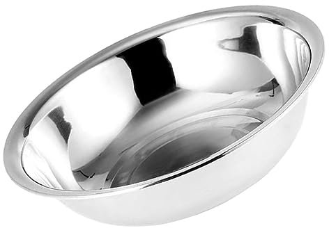 TOPBATHY Bassine Inox Épaisse Et Spacieuse Bassine Multifonctionnelle Acier Inoxydable Pour Lavage Légumes Et Usage Domestique Bol Robuste Et Stable