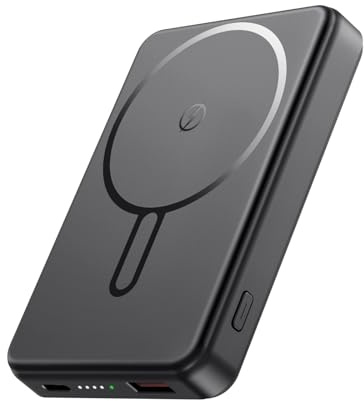 for Magsafe Battery Pack, 10000mAh Magnetic Portable Charger Power Bank PD 22.5W Fast Charging, USB C in & Out Wireless Battery Pack Phone Charger for iPhone 16/15/14/13/12 All Series
