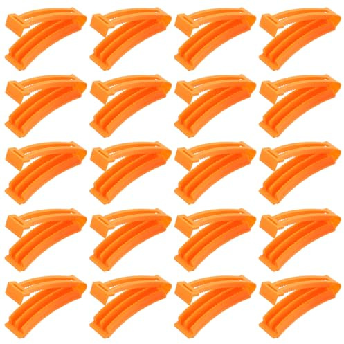 CIYODO Kit 20 Varillas Huecas para Permanente de Raíz Naranja, Pinzas para Volumen al Cabello, Rizadores Esponjosos para Peinar Cabello Corto y Largo, Herramientas Profesionales