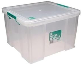 StoreStack 48 Litre Storage Box W490 x D440 x H320 mm Clear RB90125