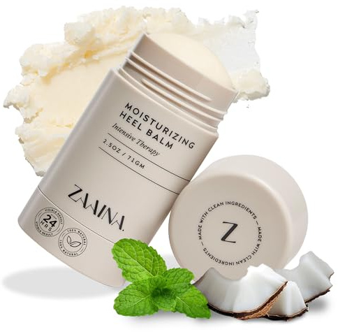 ZAAINA Intensive Heel Balm Stick - Miracle Foot Repair Cream for Calluses and Dry Feet, Moisturizing Foot Balm for Cracked Feet, Elbows, Knees, Heel Softener for Dry Cracked Heels - 2.5 oz Tube
