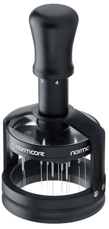 Normcore Herramienta distribuidora de agujas planetarias V3 de 58 mm, herramienta WDT espresso con base magnética, agitador de café de profundidad ajustable para preparación de discos de precisión, 60