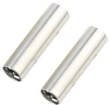 euroharry 2 piezas XLR macho a XLR macho a macho Adaptador extendido de 3 pines para convertidor de audio y micrófono
