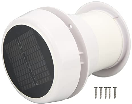 Akozon Silencieux DC12V RV Ventilateur D'extraction de Toit à énergie Solaire pour Camping-cars Caravanes Navires Yachts