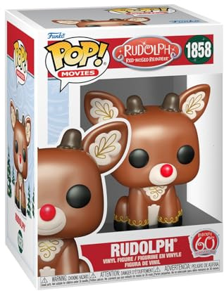 Funko Pop! Movies: Rudolph W2 - Rudolph Sitting - Rudolph The Red-Nosed Reindeer - Figurine en Vinyle à Collectionner - Idée de Cadeau - Produits Officiels - Jouets pour Les Enfants et Adultes