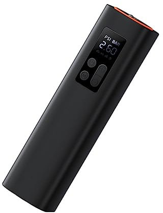 Zerodeko 1 Ensemble Compresseur à Air Portable Électrique avec Manomètre Gonfleur de Automatique pour Vélo Arrêt Automatique et Affichage LCD