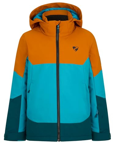 Ziener Jungen AGIMO-Z Ski-Jacke/Winterjacke | warm, atmungsaktiv, wasserdicht, aqua breeze, 176