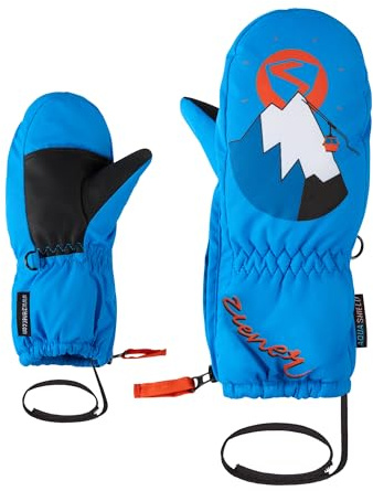 Ziener Kleinkind LEPRINT-Z Ski-Fäustling/Wintersport | wasserdicht, lustiges Motiv, Persian Blue, 2