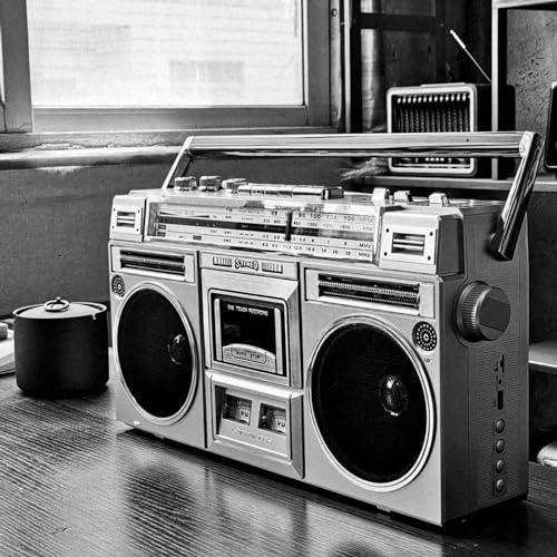Bluetooth-boombox, 80-tal stil kassettspelare med AM/FM-radio, stöder SD/USB-ingång, konverterar kassetter till digitalt format