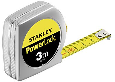 Stanley 0-33-218 Mesure 3 m x 12,7 mm en métal Powerlock Classic Multicolore