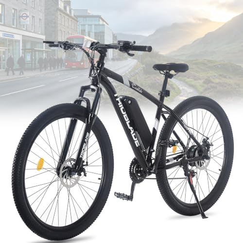 BSTSEL 27.5 inch Electric Mountain Bike for Adults, Ebike 21-Speed and Removable 36V-10.4AH Li-Ion Battery, 250W High-Speed Brushless Motor, Range 45-65km, Up to 25km/h, 4 Riding Modes