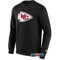 Kansas City Chiefs Sweatshirt Logo Pullover Herren NFL Fanartikel +Fanergy Traubenzucker (DE/NL/SE/PL, Alphanumerisch, S, Regular, Regular, Schwarz)