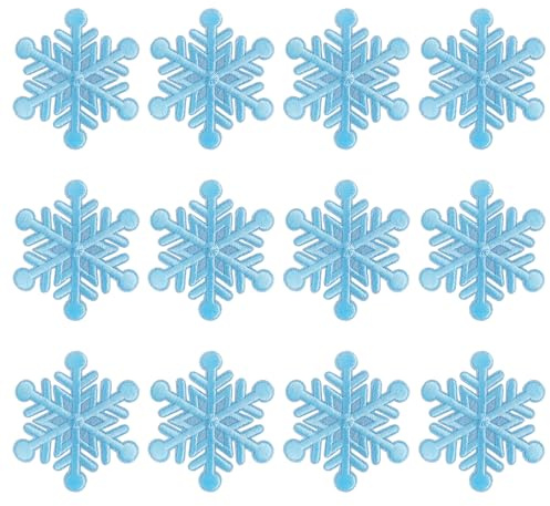 Harsgs Snowflake Iron on Patches, Embroidered Christmas Applique Patches for Clothes, Sweater, Stocking, Socking, Hat, Backpacks