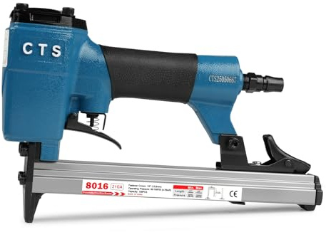 CTS 8016 - Grapadora neumática para tapicería de calibre 21, serie 80, 12,8 mm, corona de 1/10.2 cm a 5/20.3 cm (6.0-16.0 mm) de longitud, grapadora de aire para muebles y decoración de interiores